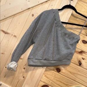 The Vintage Shop Gray One-Shoulder Jacket